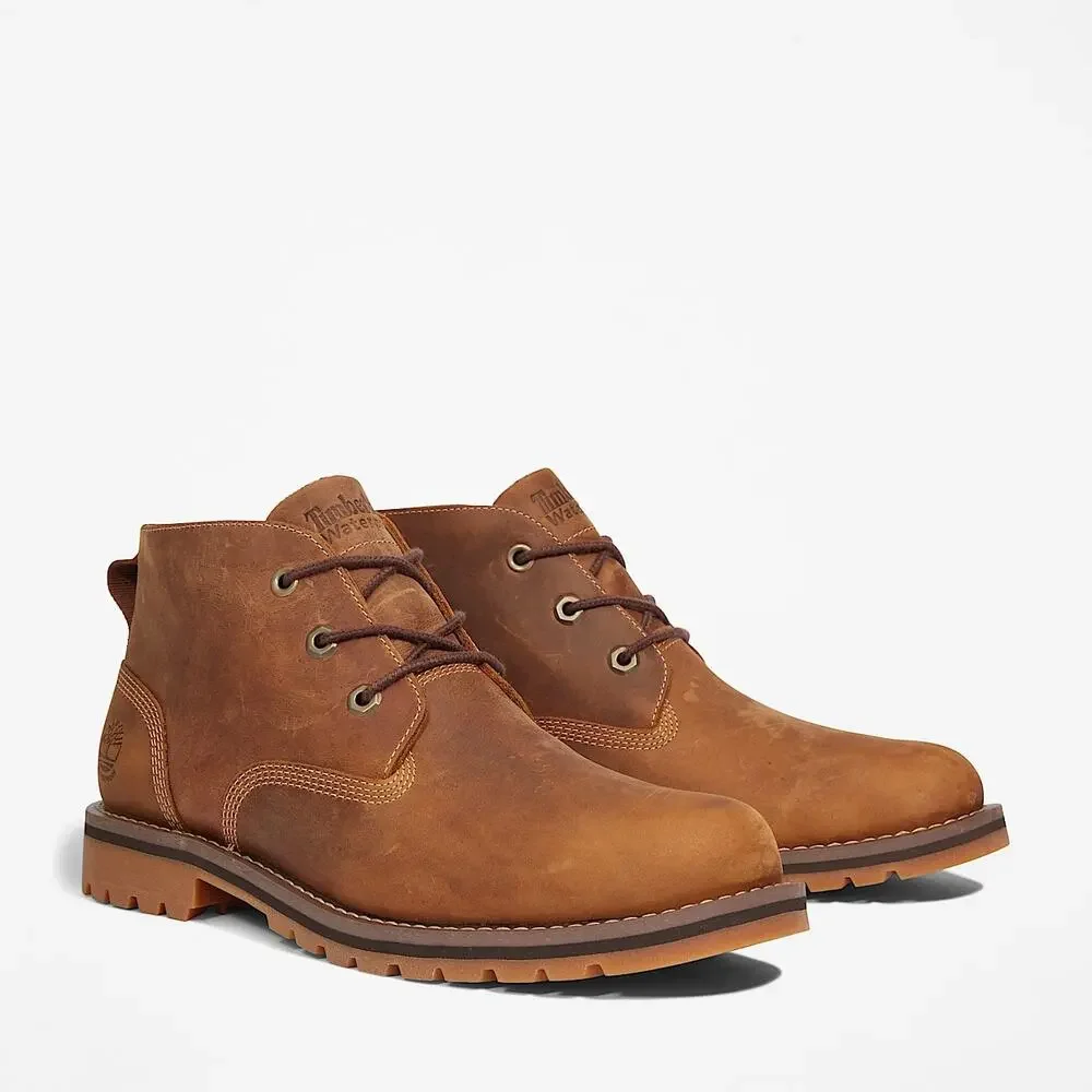 TIMBERLAND MEN'S 13 LARCHMONT MID LACED WATERPROOF SADDLE BROWN NIB A2NF3